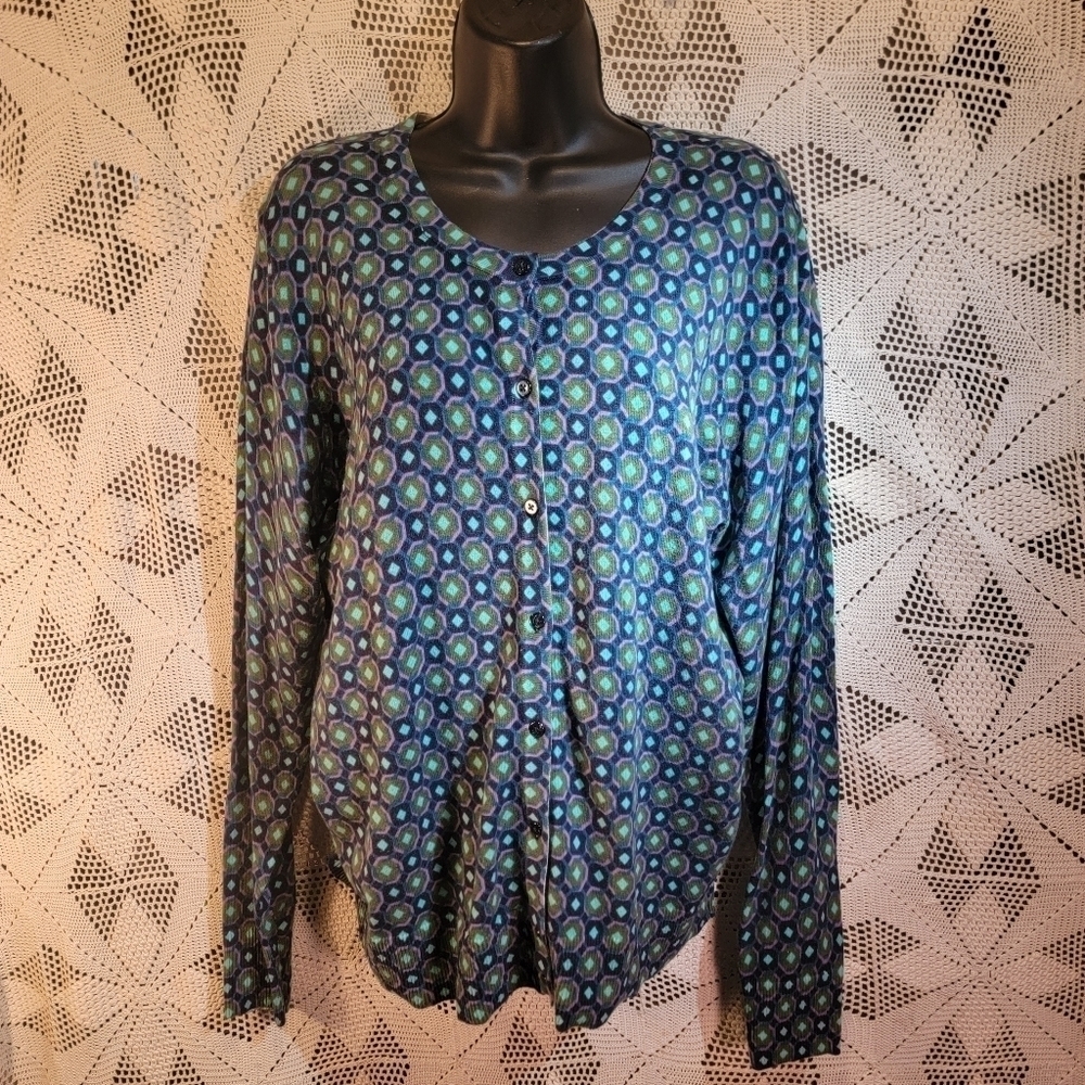 Merona size XXL button down sweater
